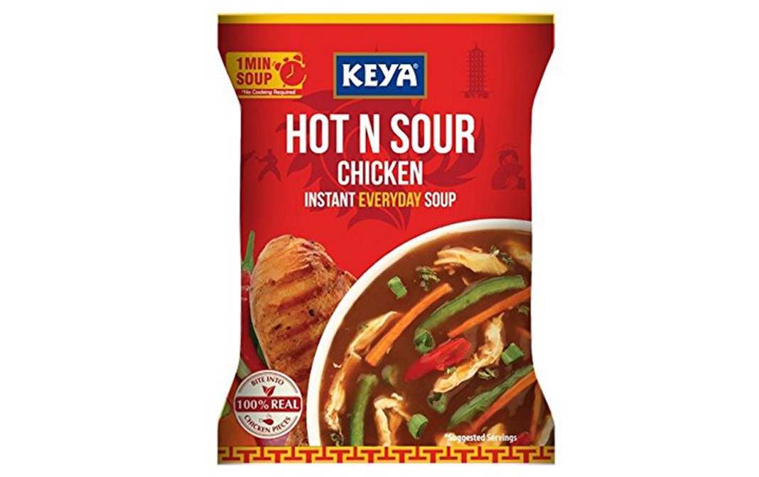 Keya Hot N Sour Chicken Instant Everyday Soup   Pack  52 grams